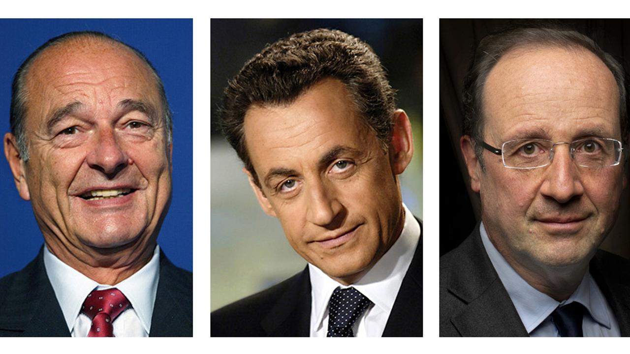 Die französischen Präsidenten Chirac, Sarkozy und Hollande Die französischen Präsidenten Chirac, Sarkozy und Hollande