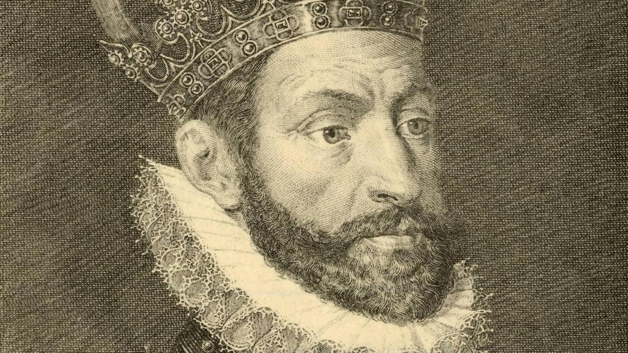 Abbild des Kaisers mit ausladender Krone. Abbild des Kaisers mit ausladender Krone.