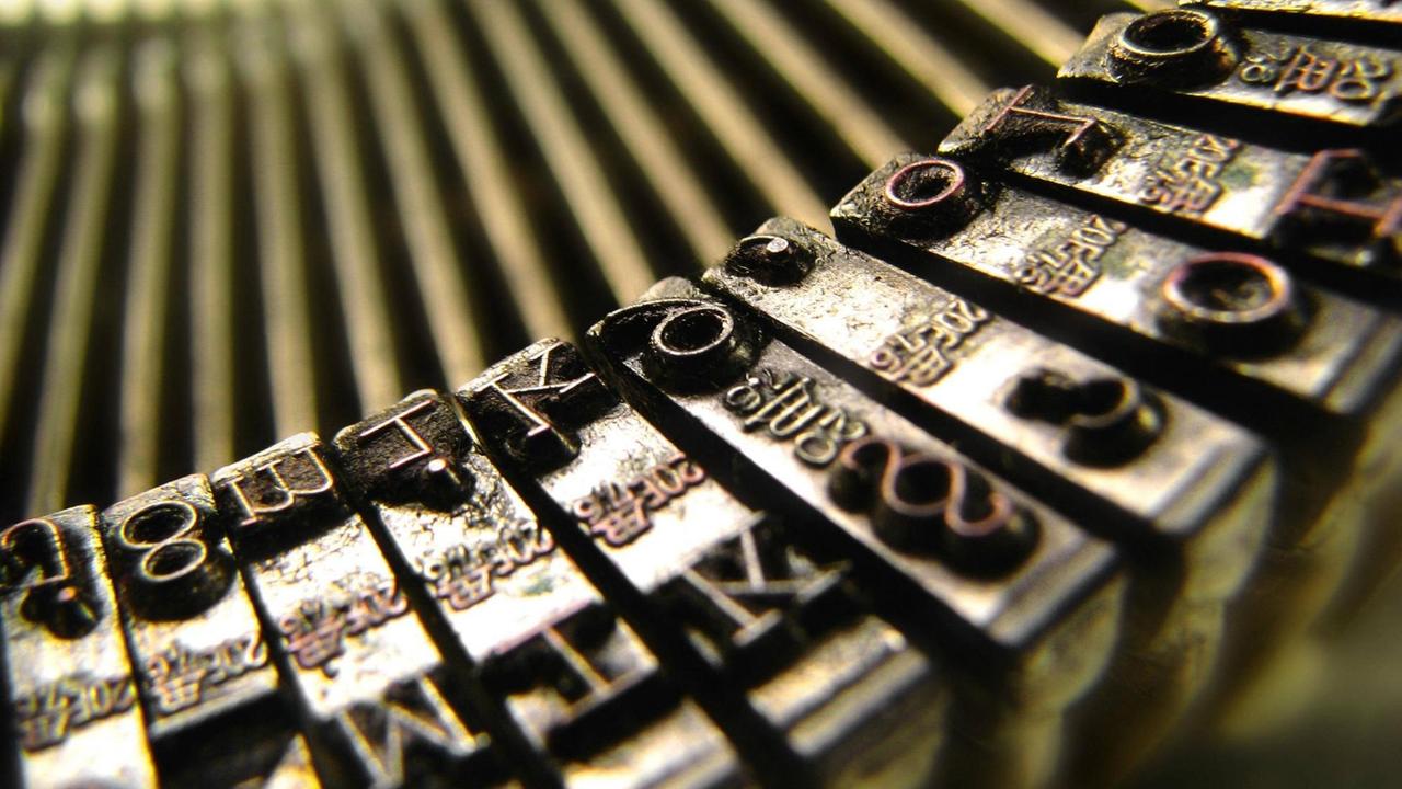 Typenhebel einer Schreibmaschine