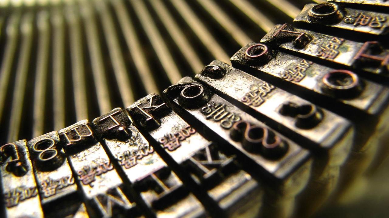Typenhebel einer Schreibmaschine Typenhebel einer Schreibmaschine