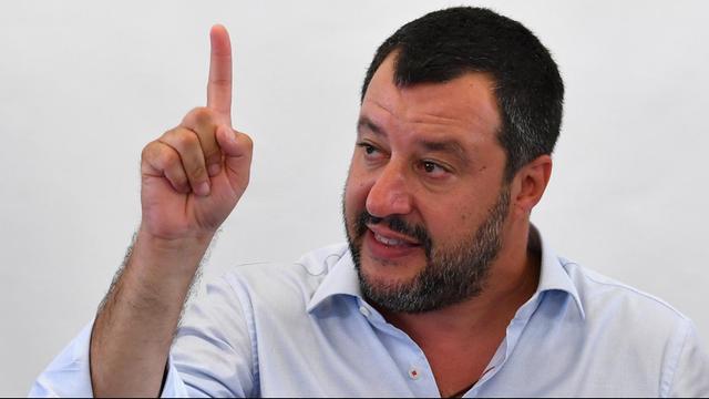 Zwar in der Opposition, aber immer noch öffentlichkeitswirksam: Ex-Innenminister Matteo Salvini. Er plant mit seiner rechtspopulistischen Lega eine Kampagne gegen die neue Regierung. 