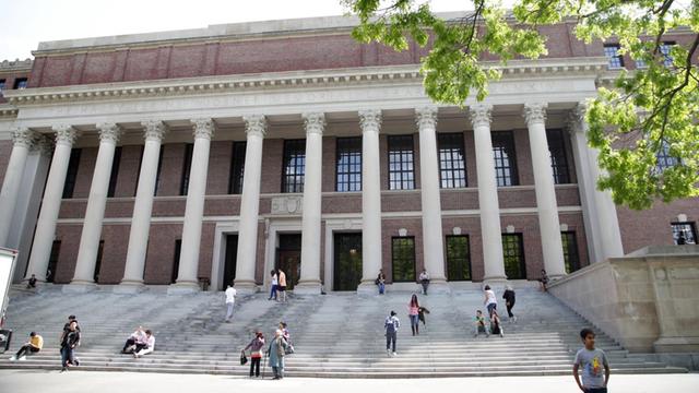 Das Gelände der Harvard University in Boston (USA)