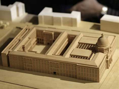 Der Siegerentwurf des italienischen Architekten Francesco Stella für den Wiederaufbau des Berliner Stadtschlosses.