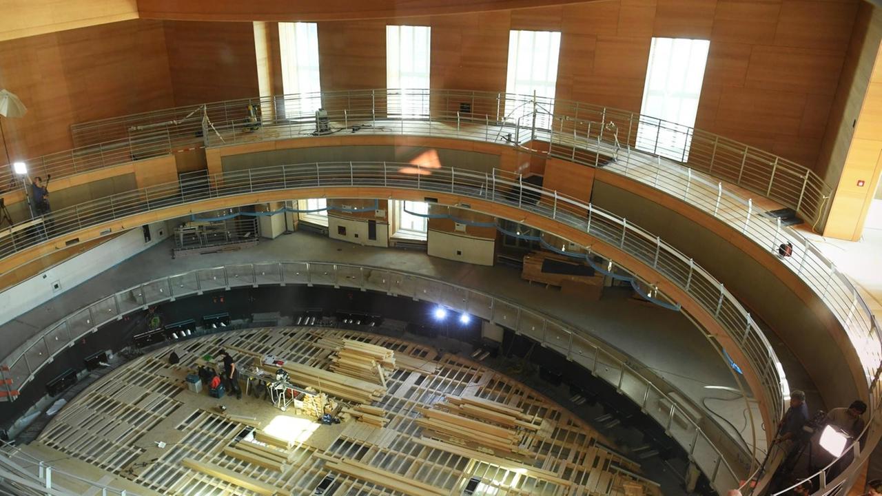Sie sehen den Pierre Boulez Saal der Barenboim-Said Musikakademie, hier ein Archivbild von September 2016. Sie sehen den Pierre Boulez Saal der Barenboim-Said Musikakademie, hier ein Archivbild von September 2016.