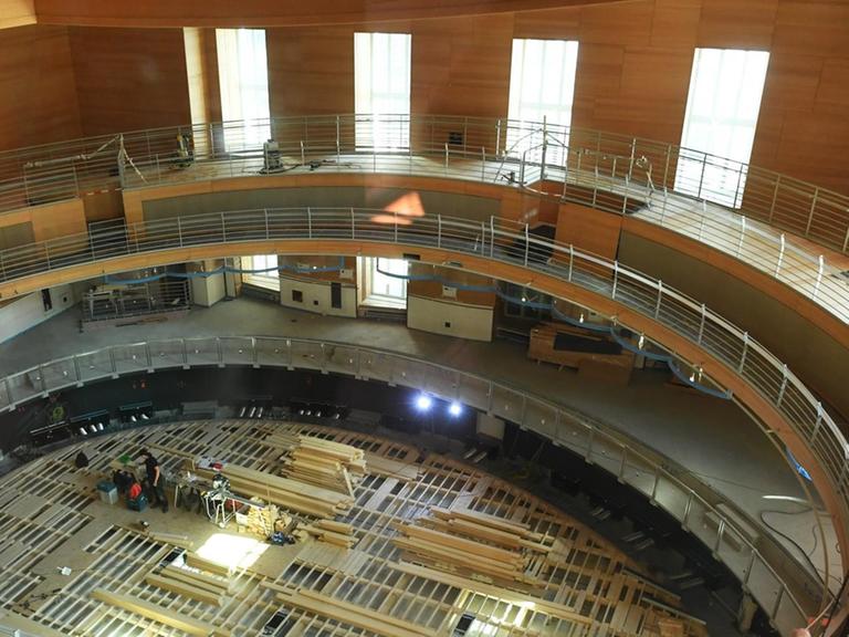 Sie sehen den Pierre Boulez Saal der Barenboim-Said Musikakademie, hier ein Archivbild von September 2016.