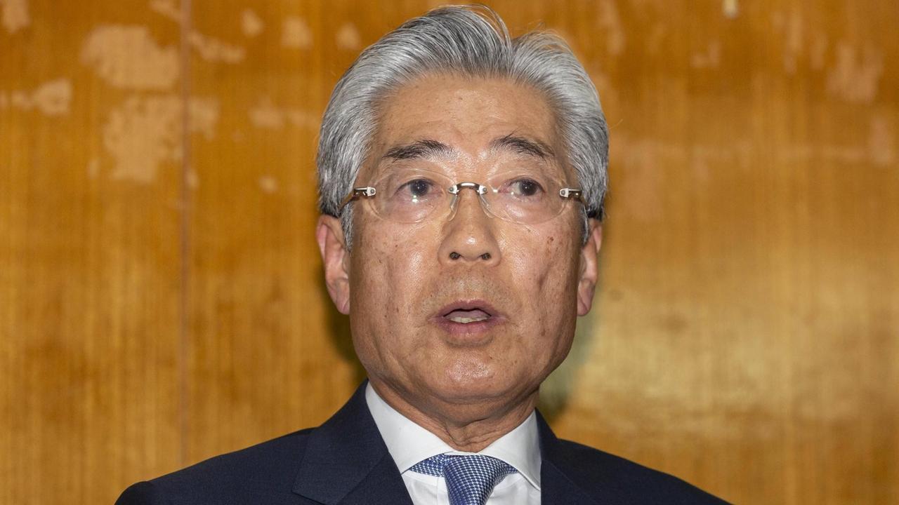 March 19, 2019 - Tokyo, Japan - Tsunekazu Takeda President of the Japanese Olympic Committee (JOC) answers questions from members of the press following a board directors meeting in Tokyo. Takeda said during a JOC board directors meeting that he will resign when his current term ends in June. JOC Chief Takeda announces to resign in June PUBLICATIONxINxGERxSUIxAUTxONLY - ZUMAm191 90220253st Copyright: xRodrigoxReyesxMarinx  
