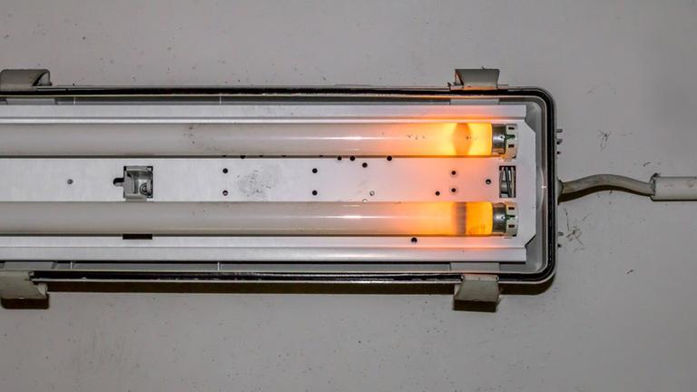 Eine kaputte Neonleuchte an der Decke - Die Wurfsendungs-Serie "Rezensionen". Eine kaputte Neonleuchte an der Decke - Die Wurfsendungs-Serie "Rezensionen".