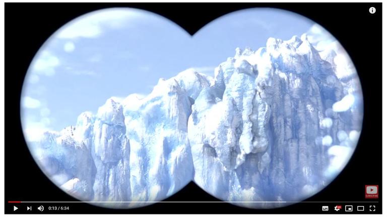 Gletscherabbruch: Szene aus dem Strategiespiel "Civilization VI: Gathering Storm"