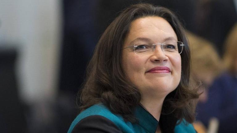 Andrea Nahles ist neue Fraktionschefin der SPD im Bundestag Andrea Nahles ist neue Fraktionschefin der SPD im Bundestag