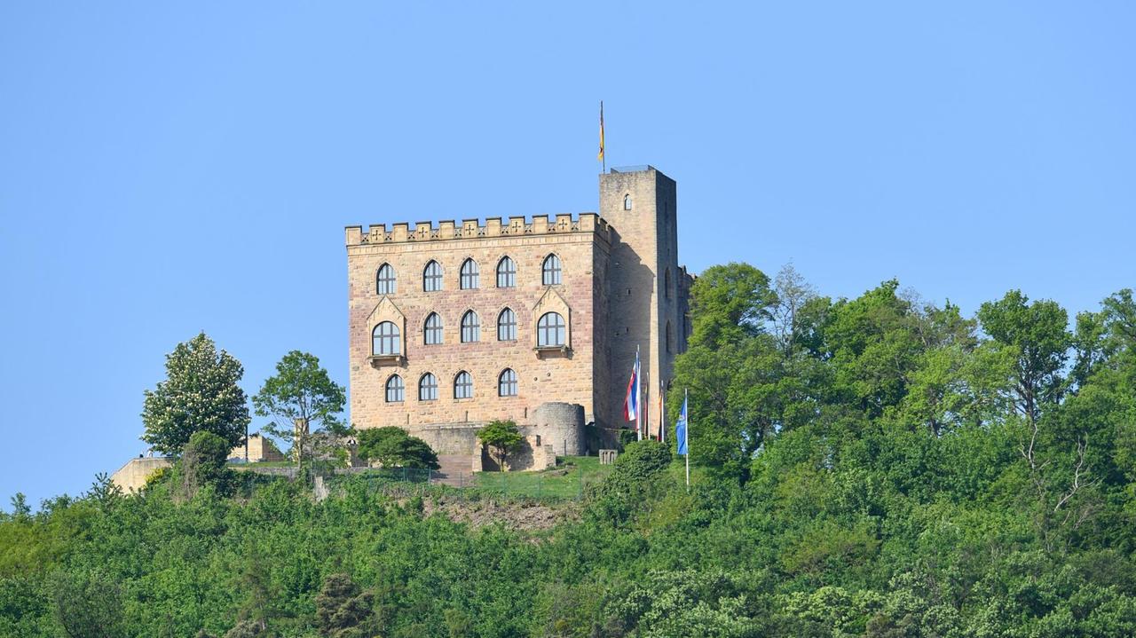 Blick auf das Hambacher Schloss Blick auf das Hambacher Schloss
