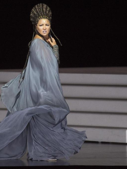 Anna Netrebko als Aida bei den Salzburger Festspielen 2017.