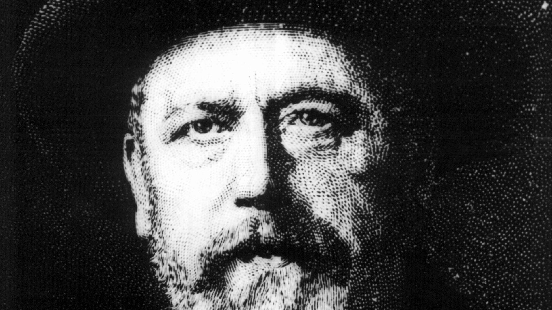 Der bedeutende Vertreter des Realismus in einer zeitgenössischen Darstellung. Wilhelm Leibl wurde am 23. Oktober 1844 in Köln geboren und ist am 4. Dezember 1900 in Würzburg gestorben. Der bedeutende Vertreter des Realismus in einer zeitgenössischen Darstellung. Wilhelm Leibl wurde am 23. Oktober 1844 in Köln geboren und ist am 4. Dezember 1900 in Würzburg gestorben.
