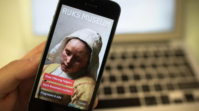 Die Startseite der App des Rijksmuseum Amsterdam