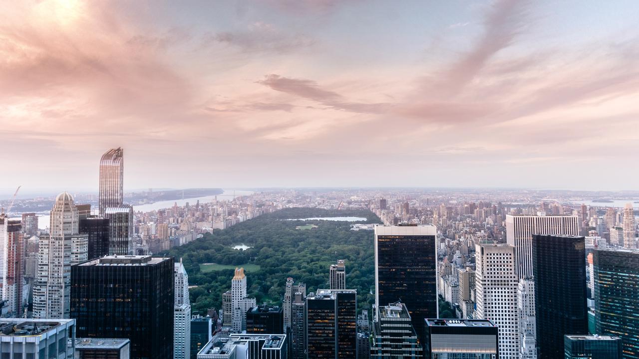 Panorama vom Central Park in New York. Panorama vom Central Park in New York.