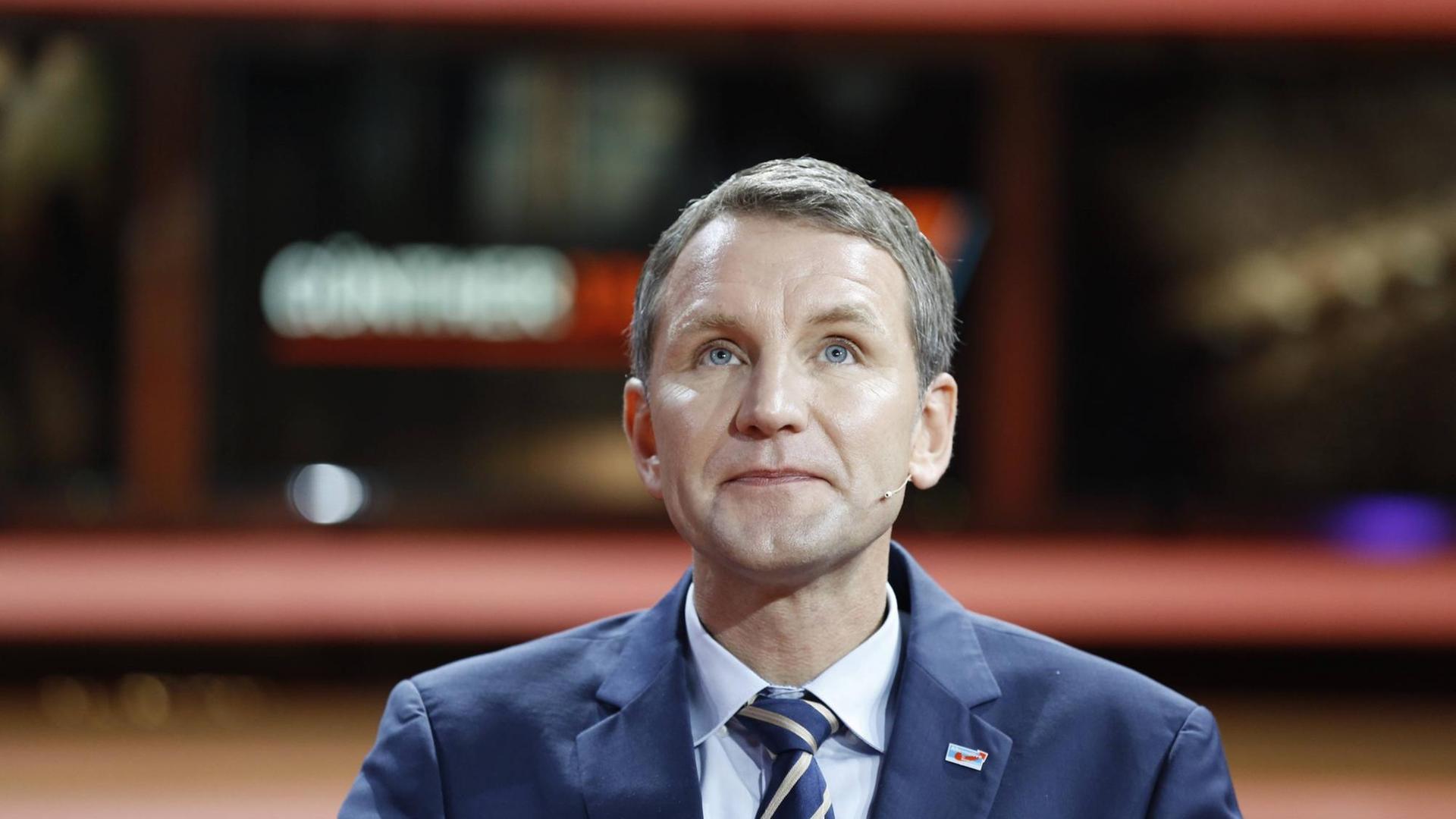 AfD-Politiker Björn Höcke während seines Auftritts in der Talkshow "Günther Jauch". AfD-Politiker Björn Höcke während seines Auftritts in der Talkshow "Günther Jauch".