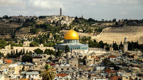 Blick auf Jerusalem.