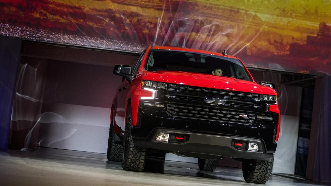 Der Chevrolet Silverado wird auf der Automesse in Detroit vorgestellt Der Chevrolet Silverado wird auf der Automesse in Detroit vorgestellt