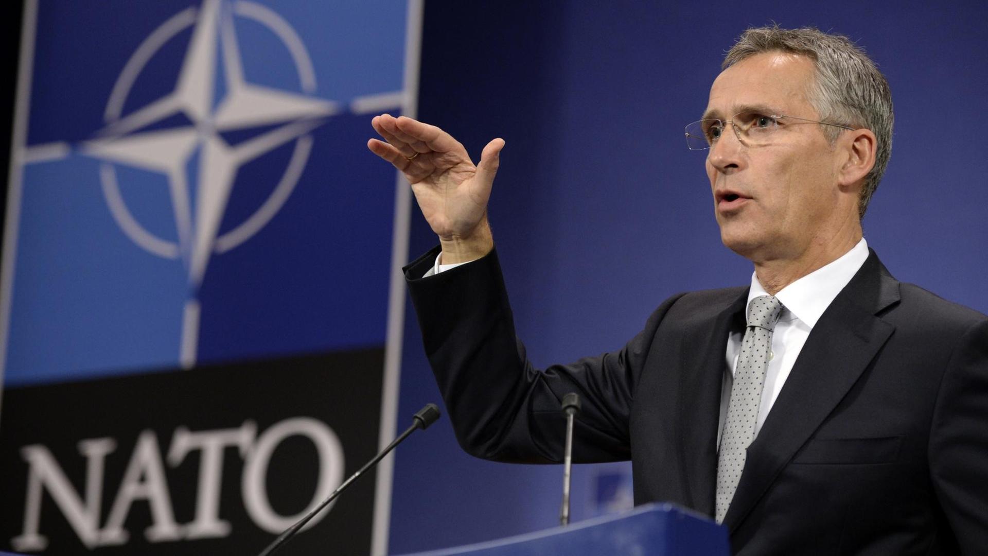 NATO-Generalsekretär Jens Stoltenberg. NATO-Generalsekretär Jens Stoltenberg.