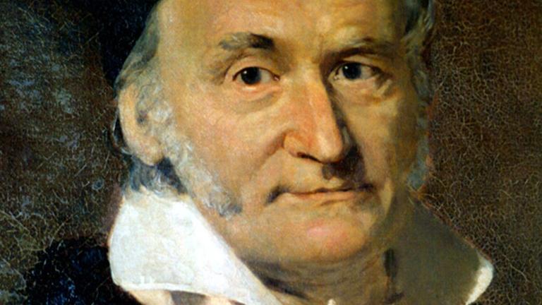 Gemälde zeigt Carl Friedrich Gauß Gemälde zeigt Carl Friedrich Gauß