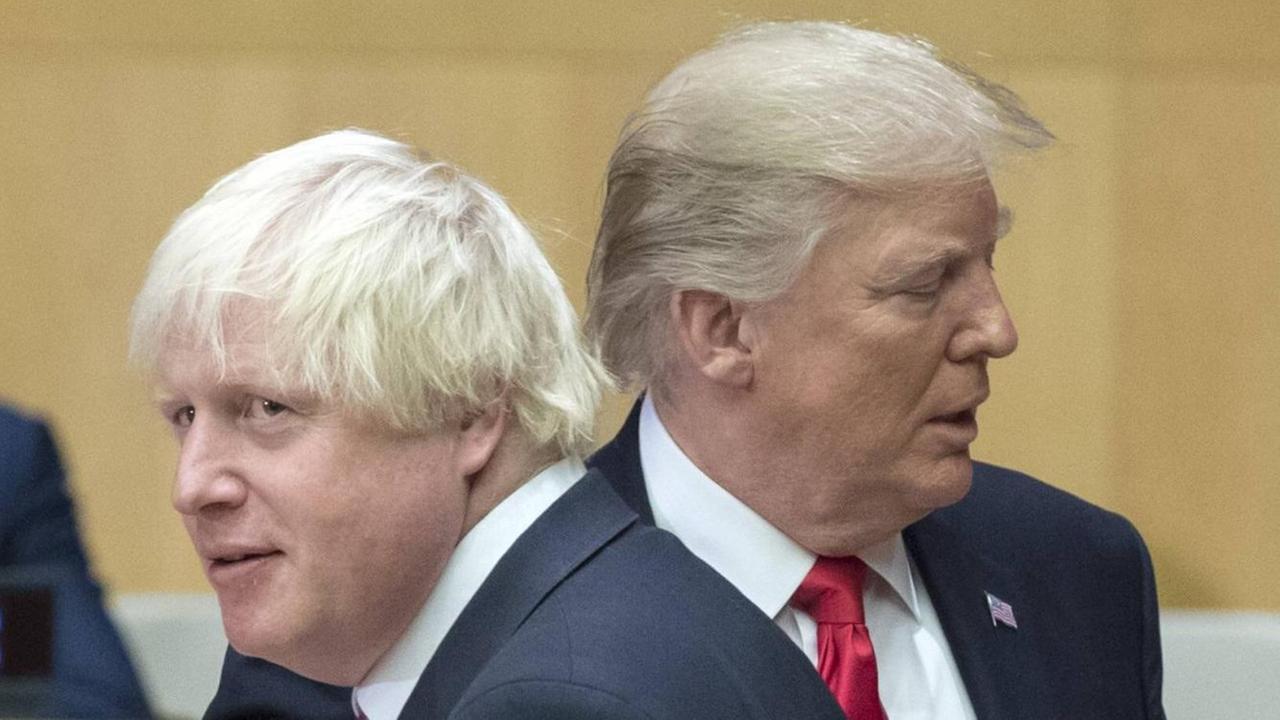 US-Präsident Donald Trump und der damalige britische Außenminister Boris Johnson US-Präsident Donald Trump und der damalige britische Außenminister Boris Johnson