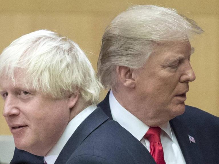US-Präsident Donald Trump und der damalige britische Außenminister Boris Johnson