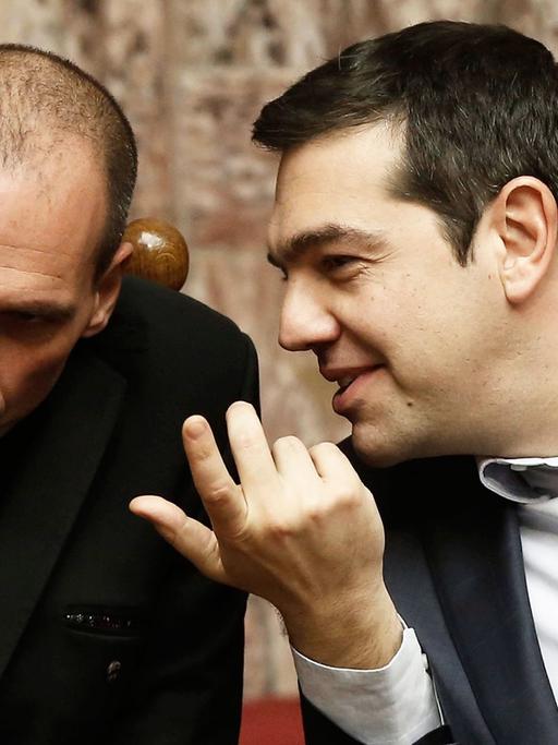 Yanis Varoufakis und Alexis Tsipras