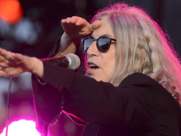 Die US-Sängerin Patti Smith auf dem 40. Paleo Festival in Nyon, Schweiz.