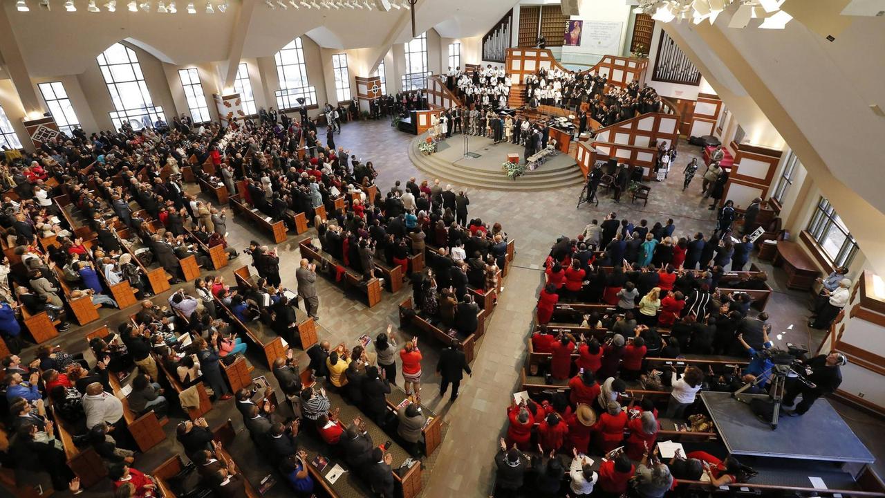 Ebenezer Baptist Church: Gedenkgottesdienst für Martin Luther King Jr. Ebenezer Baptist Church: Gedenkgottesdienst für Martin Luther King Jr.