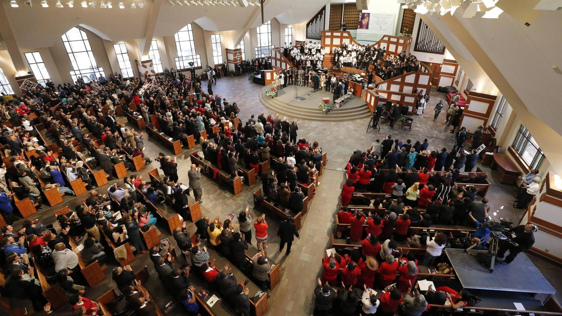 Ebenezer Baptist Church: Gedenkgottesdienst für Martin Luther King Jr. Ebenezer Baptist Church: Gedenkgottesdienst für Martin Luther King Jr.