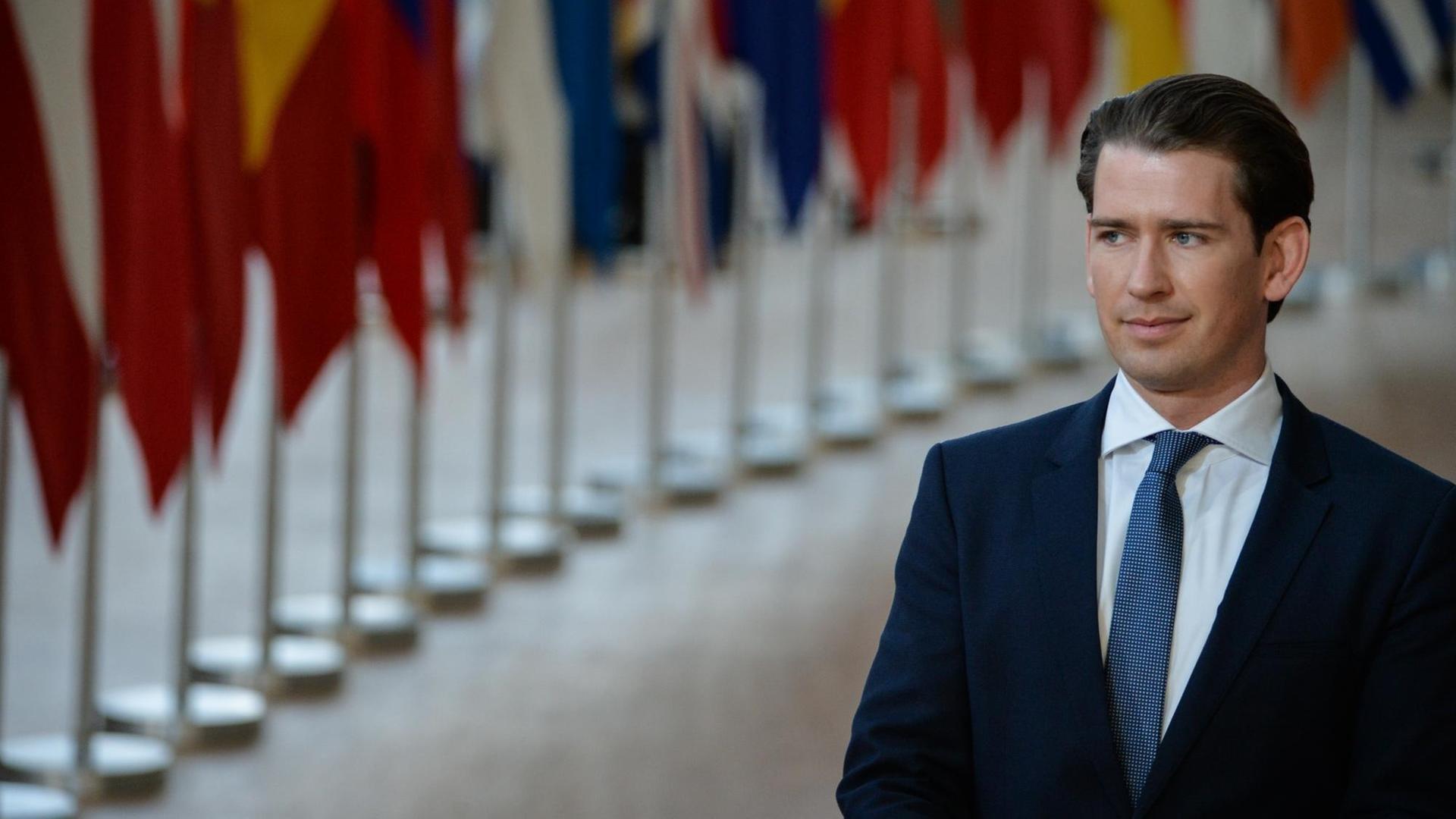 Österreichs Bundeskanzler Sebastian Kurz beim EU-Gipfel im März 2019 in Brüssel. Österreichs Bundeskanzler Sebastian Kurz beim EU-Gipfel im März 2019 in Brüssel.