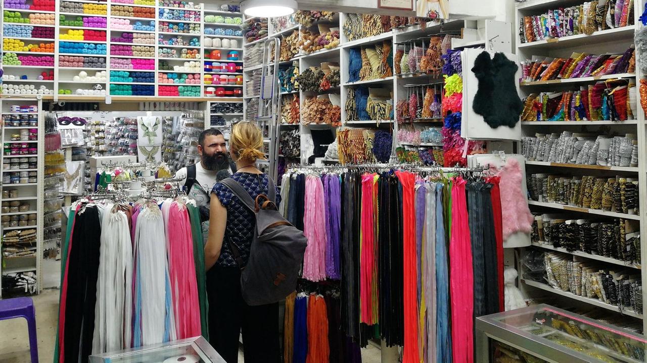 Hier geht Projektteilnehmer Hisham am liebsten einkaufen