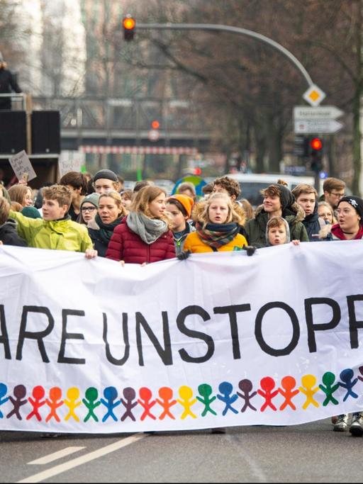 Fridays For Future: Demonstration für den Klimaschutz am 22.11.2019 in Hamburg.