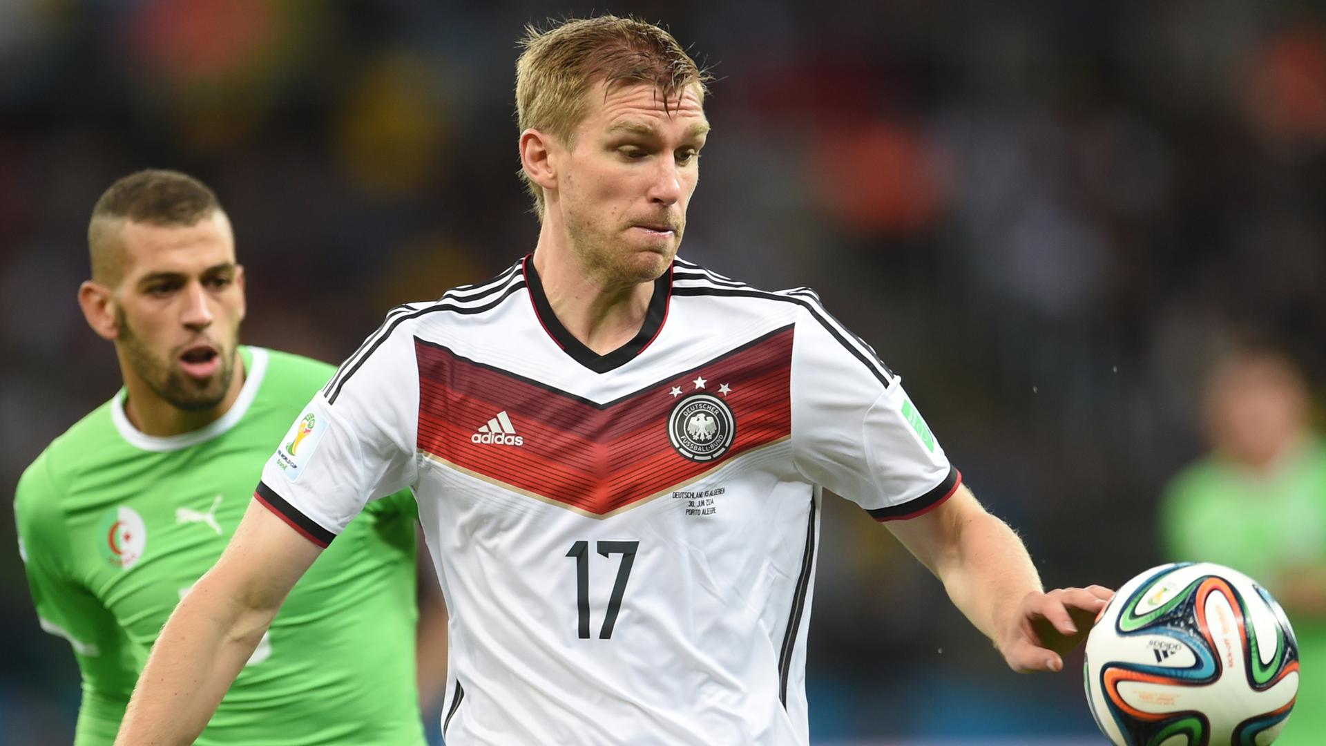 Per Mertesacker im WM-Achtelfinale gegen Algerien Per Mertesacker im WM-Achtelfinale gegen Algerien