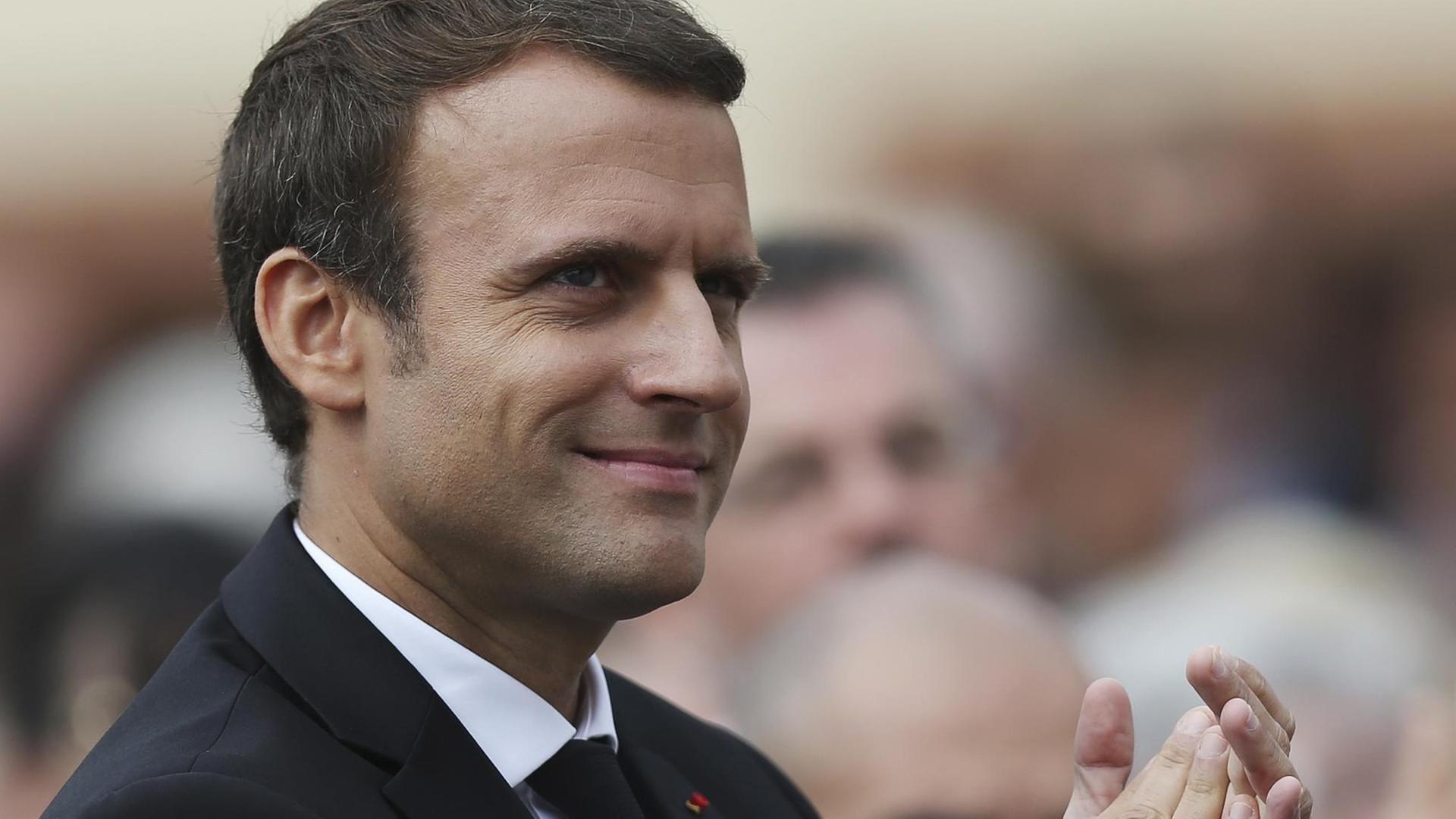 Der französische Präsident Macron. Der französische Präsident Macron.
