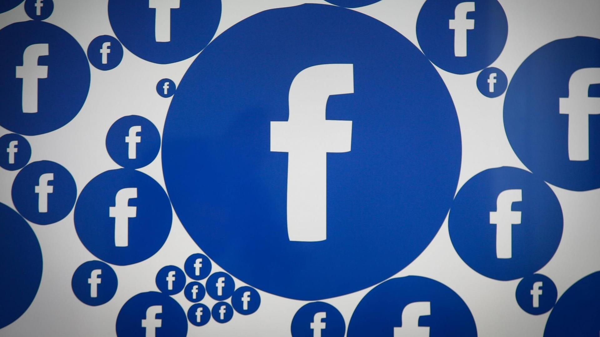 Das Facebook-Logo. Das Facebook-Logo.