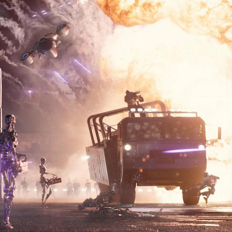 Die Cyberwar-Apokalypse im Film: Szene aus "Terminator Genisys" 