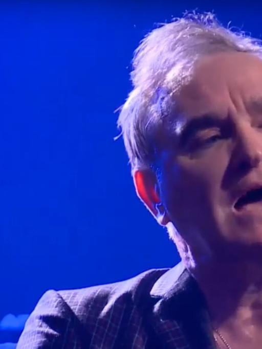 Der britische Sänger Morrissey bei einem Konzert im Berliner Club "SchwuZ"