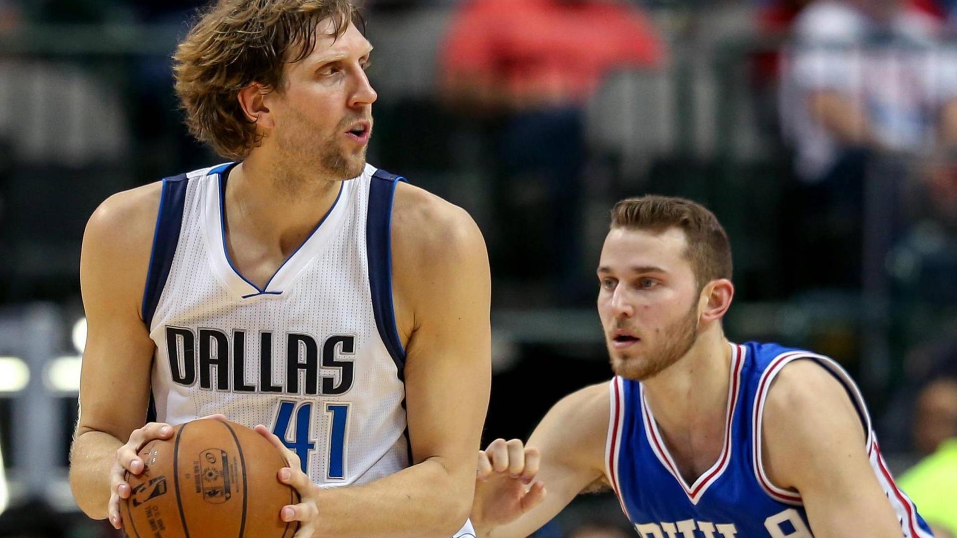 Mavericks-Star Dirk Nowitzki in Action Mavericks-Star Dirk Nowitzki in Action