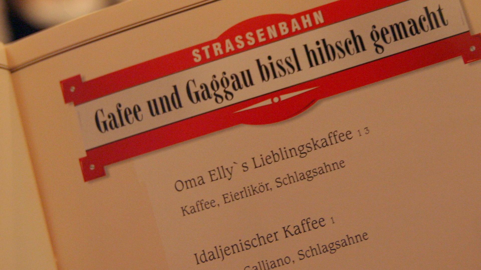 Speisekarte des Erlebnisrestaurants "Dresden 1900" mit sächsischen Spezialitäten. Speisekarte des Erlebnisrestaurants "Dresden 1900" mit sächsischen Spezialitäten.