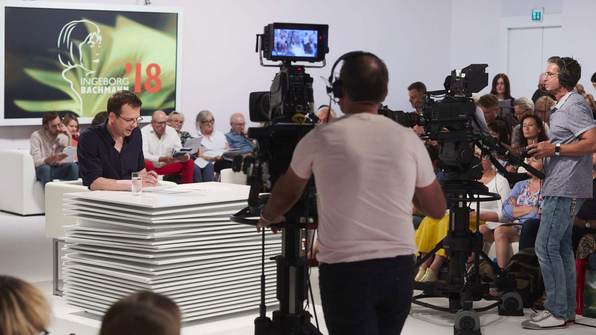 Lesung von Bov Bjerk bei den die 42. Tagen der deutschsprachigen Literatur in Klagenfurt am Wörthersee Lesung von Bov Bjerk bei den die 42. Tagen der deutschsprachigen Literatur in Klagenfurt am Wörthersee