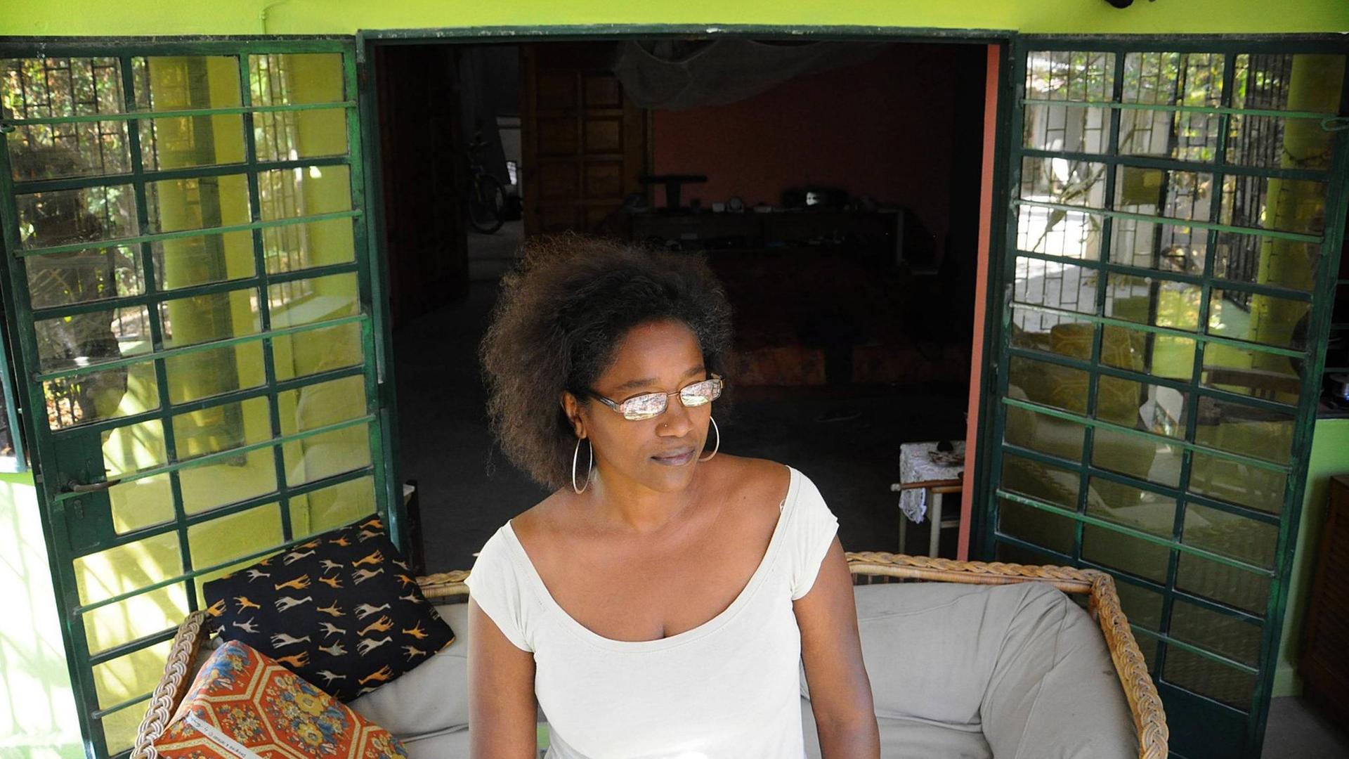 Portrait der haitianischen Schriftstellerin Kettly Mars. (Geschätztes Aufnahmedatum 2012)