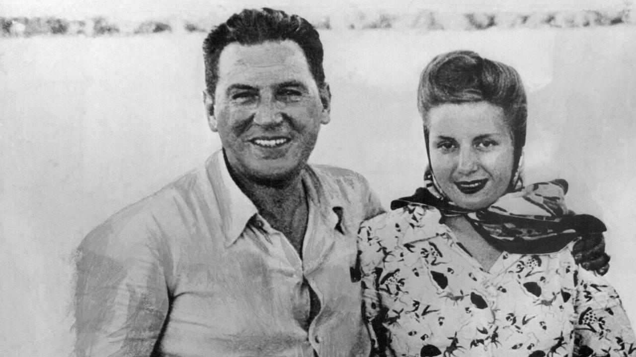 Undatierte Aufnahme von Juan Perón und seiner Frau Eva