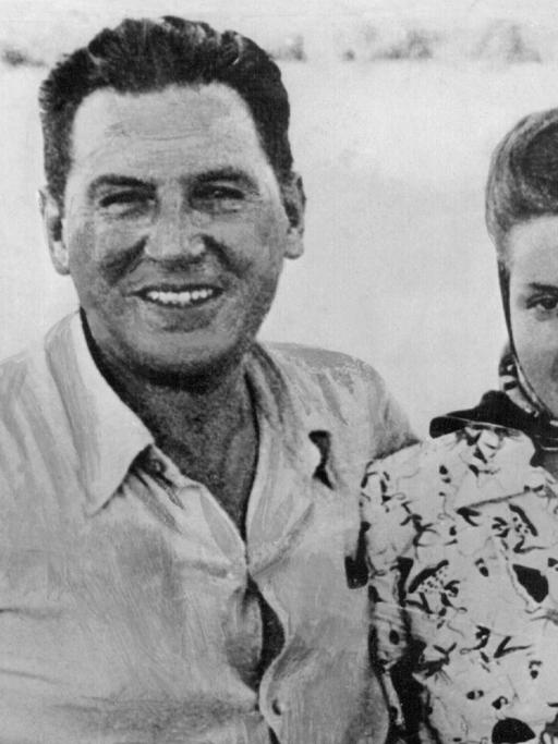 Undatierte Aufnahme von Juan Perón und seiner Frau Eva
