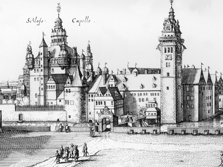 "Das Fürstl. Schloss in der Vestung Wolffenbüttel" Kupferstich, Caspar Merian nach Conrad Buno, 1654, Museum Wolfenbüttel