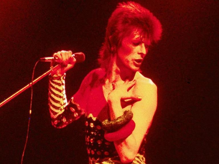 David Bowie prägte die Musikwelt durch seine extravaganten Outfits.