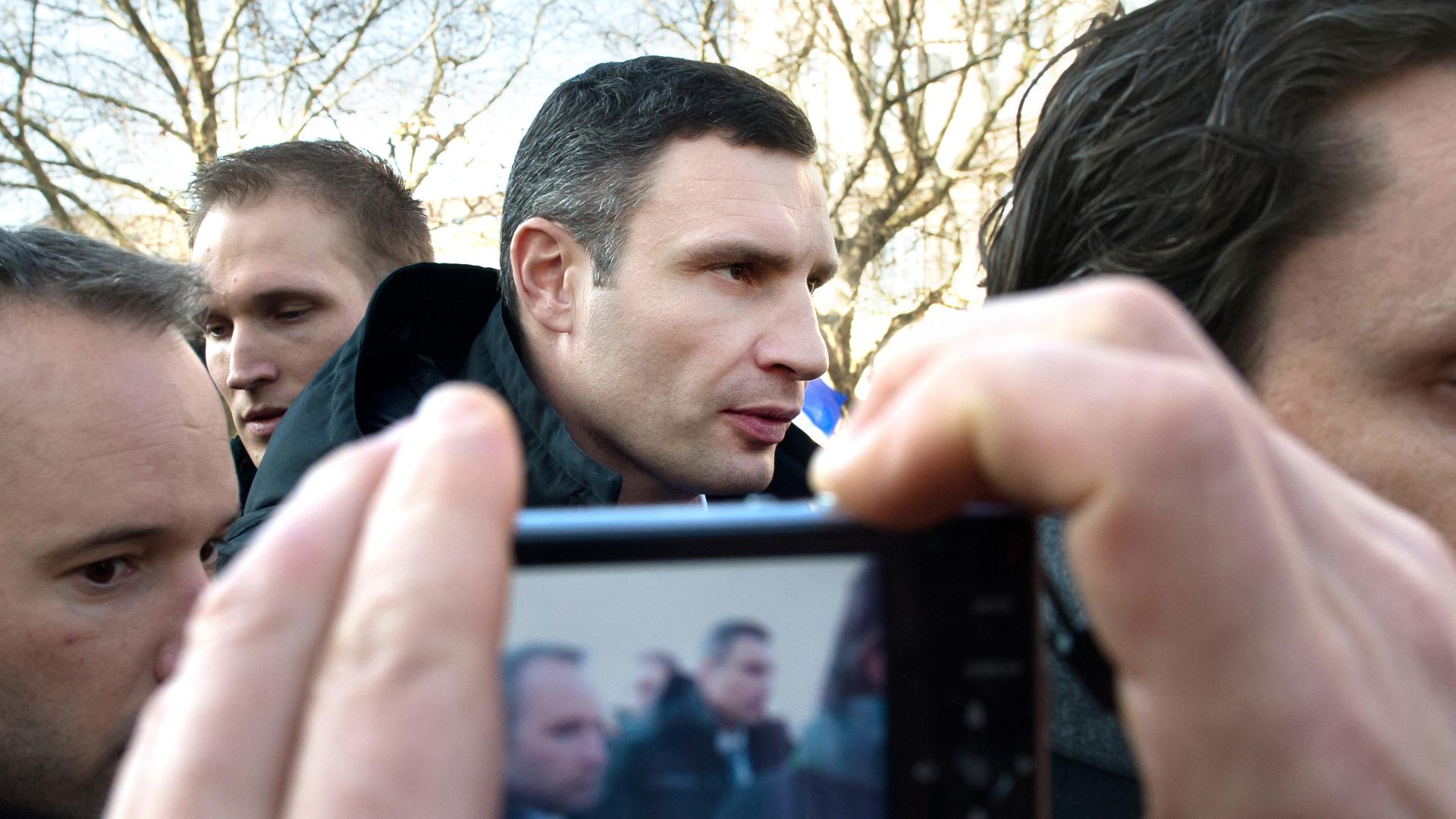 Fest entschlossen: Vitali Klitschko in München