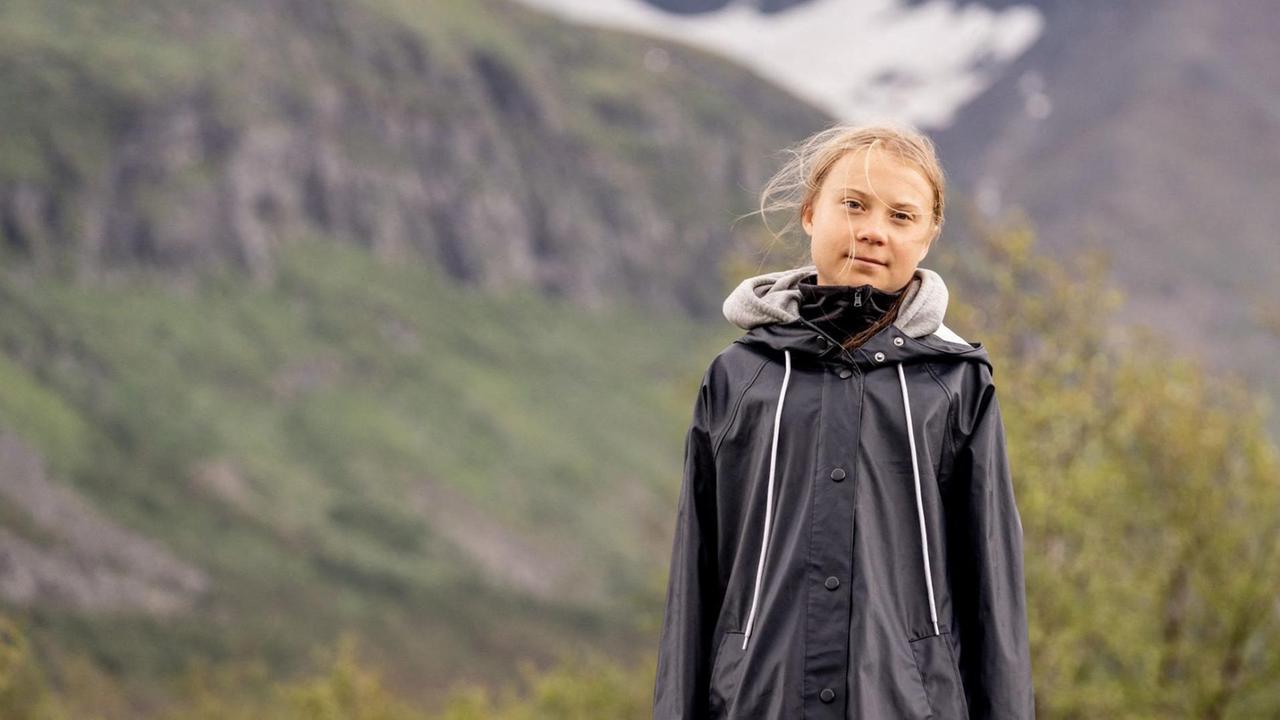 Die schwedische Klimaktivistin Greta Thunberg in Salmi, Schweden am 13. Juli 2021.