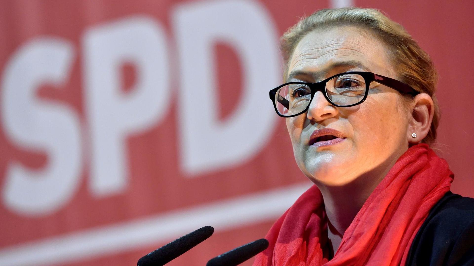 Die SPD-Landesvorsitzende von Sachsen-Anhalt, Katrin Budde Die SPD-Landesvorsitzende von Sachsen-Anhalt, Katrin Budde