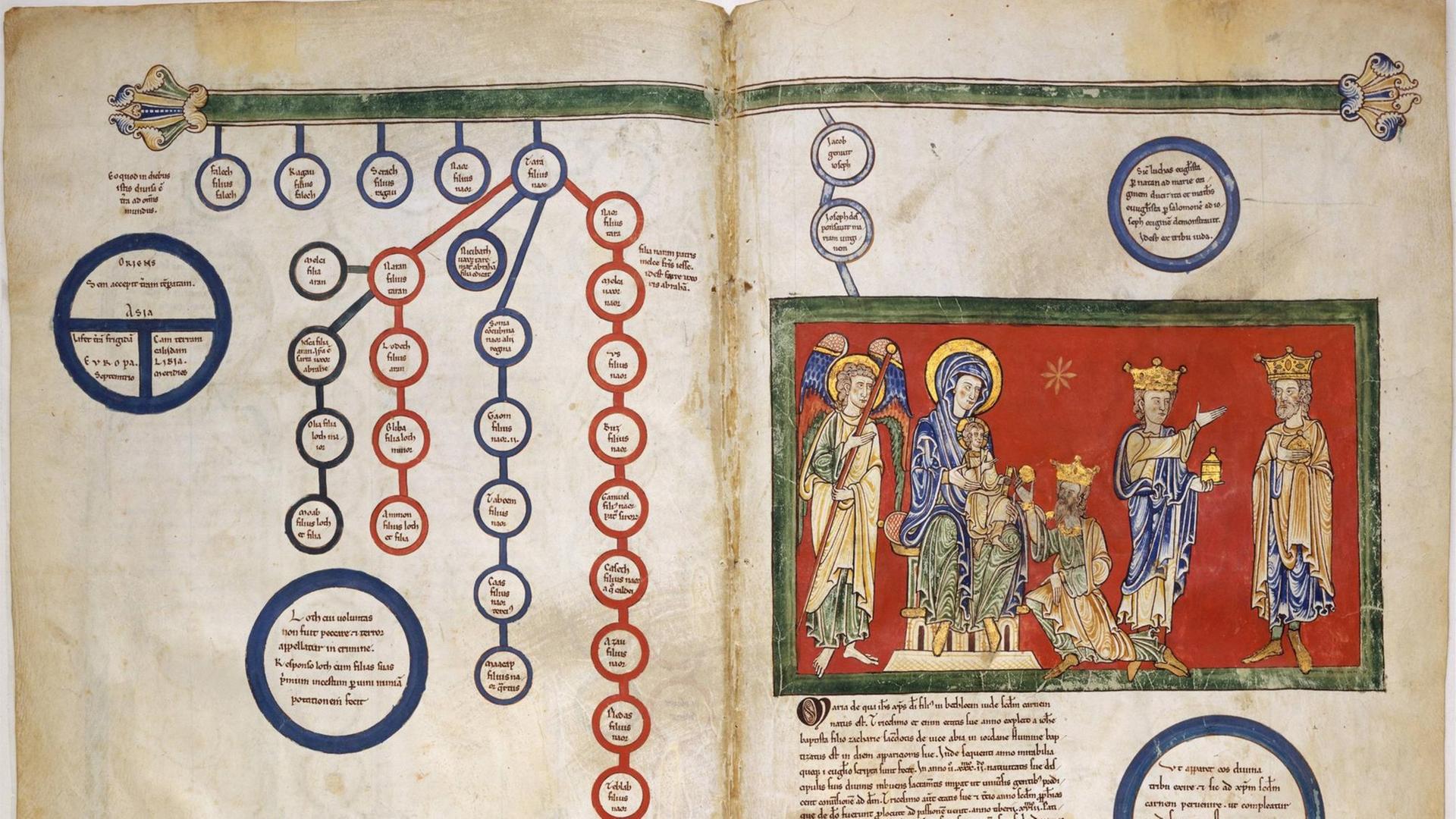 Eine erste Infografik des Mönch Beatus Eine erste Infografik des Mönch Beatus
