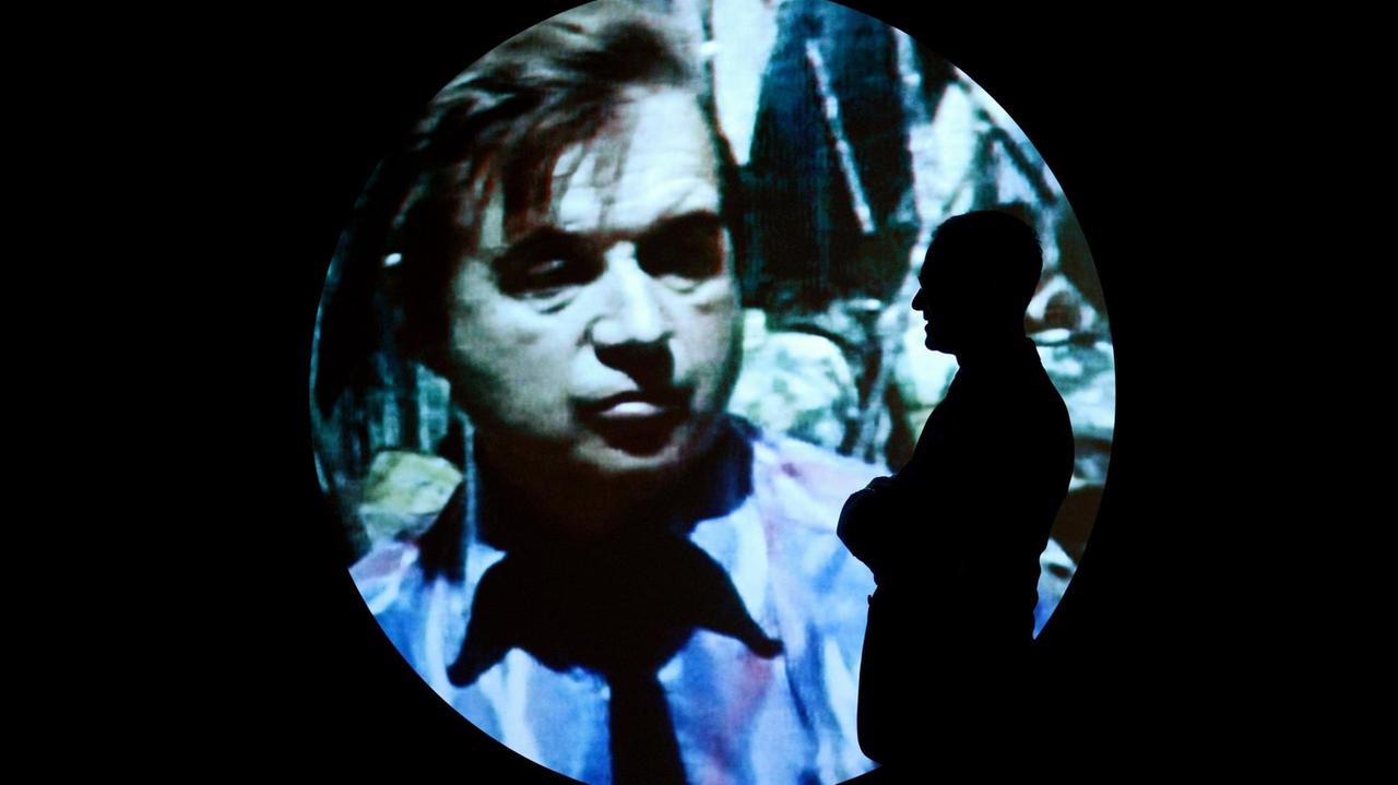 Ein Porträt von Francis Bacon in der Art Gallery of New South Wales in Sydney Ein Porträt von Francis Bacon in der Art Gallery of New South Wales in Sydney